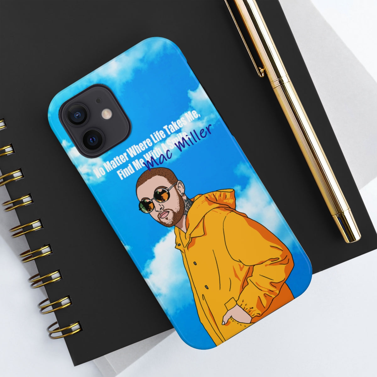 Mac Miller iPhone Case Swimming