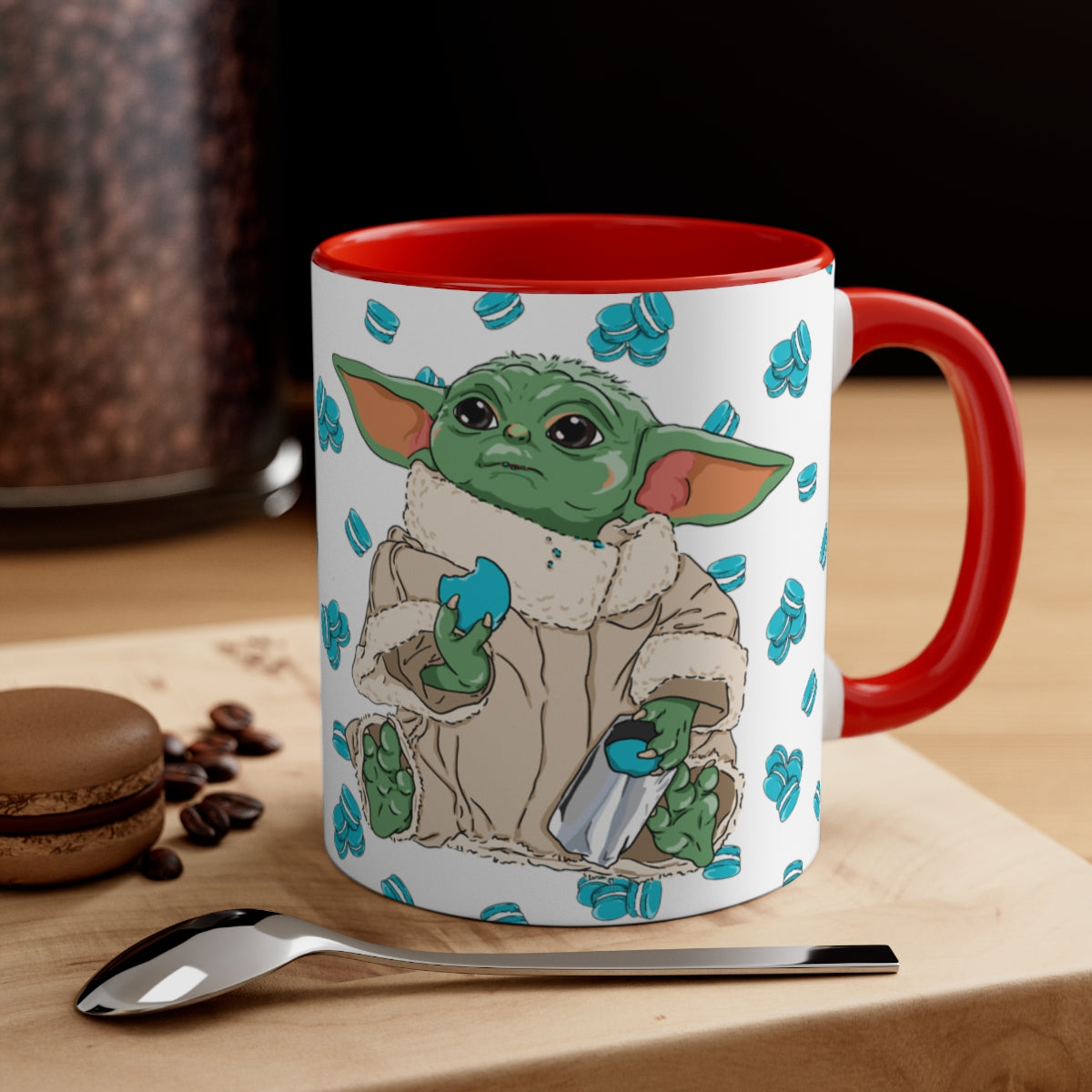 Baby Yoda Coffee Mug - Macarons