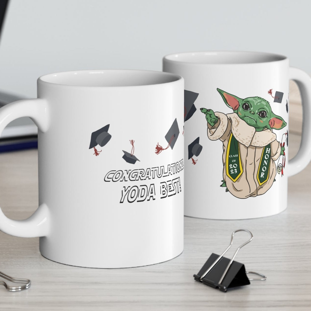 The Tea Is Strong With This One (Baby Yoda) Coffee Mugs | LookHUMAN