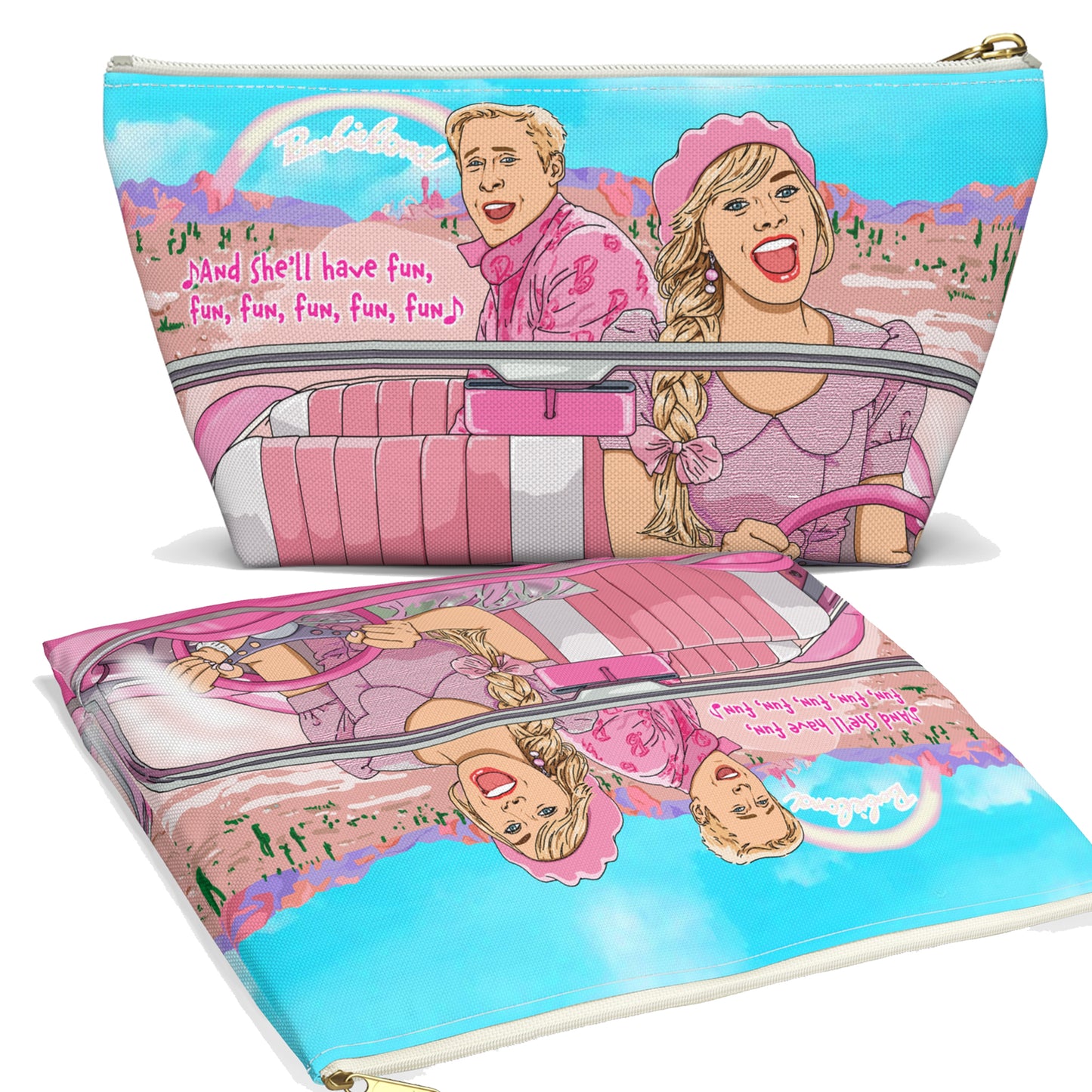 Barbie & Ken Pencil Pouch - Pink Corvette