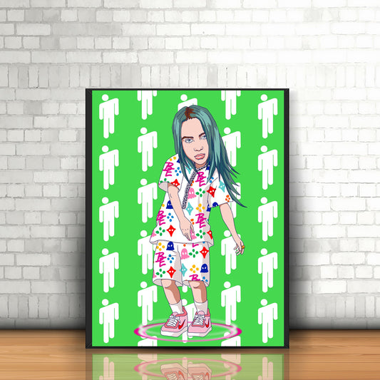 Billie Elish Poster - See Me In A Crown