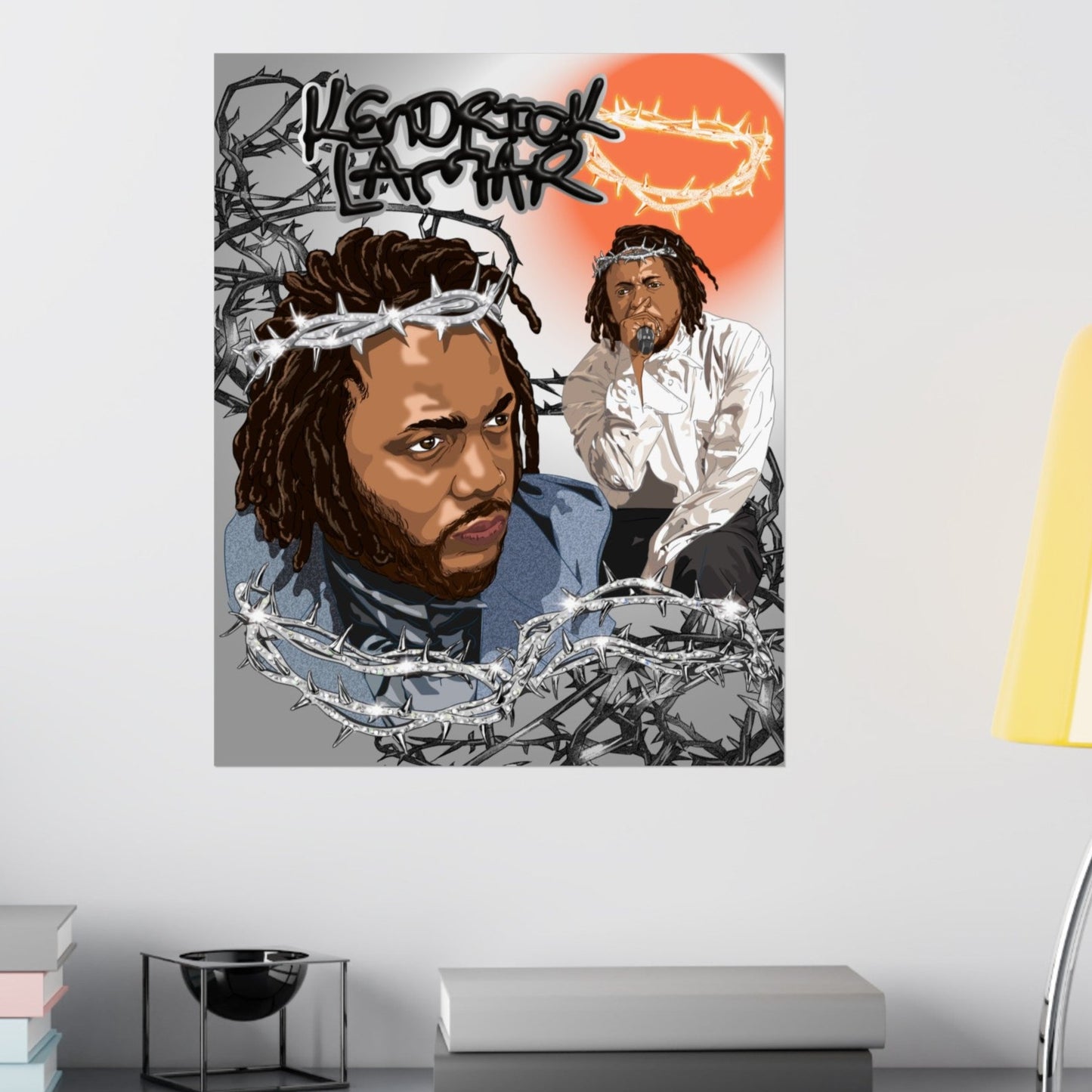 Kendrick Lamar Poster - Crown of Thorns