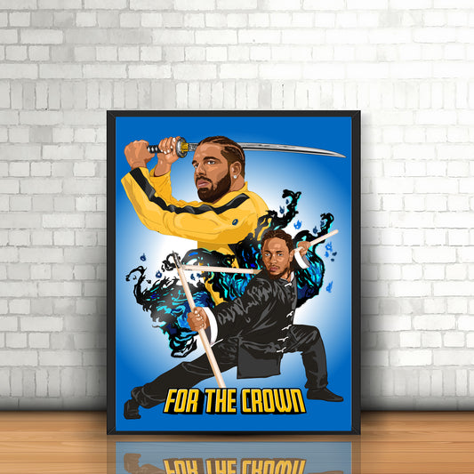 Drake, Kendrick Lamar Poster - For The Crown