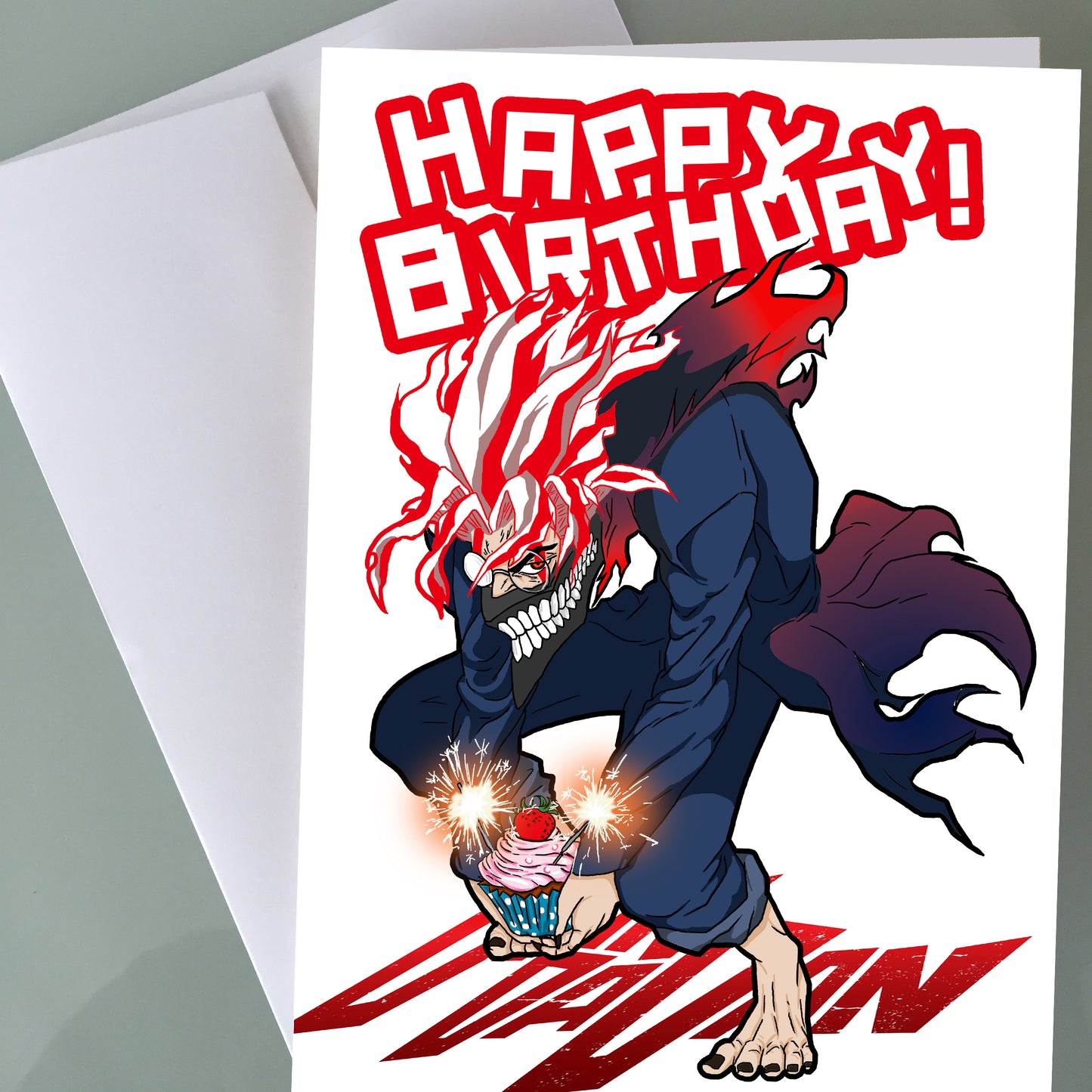 Dan Da Dan Birthday Card - Okarun