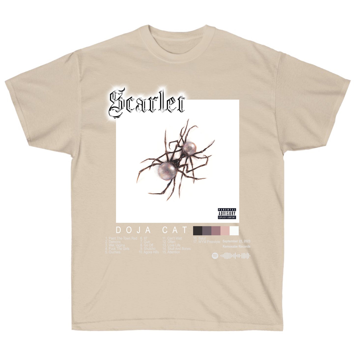 Doja Cat Album Tee - Scarlet