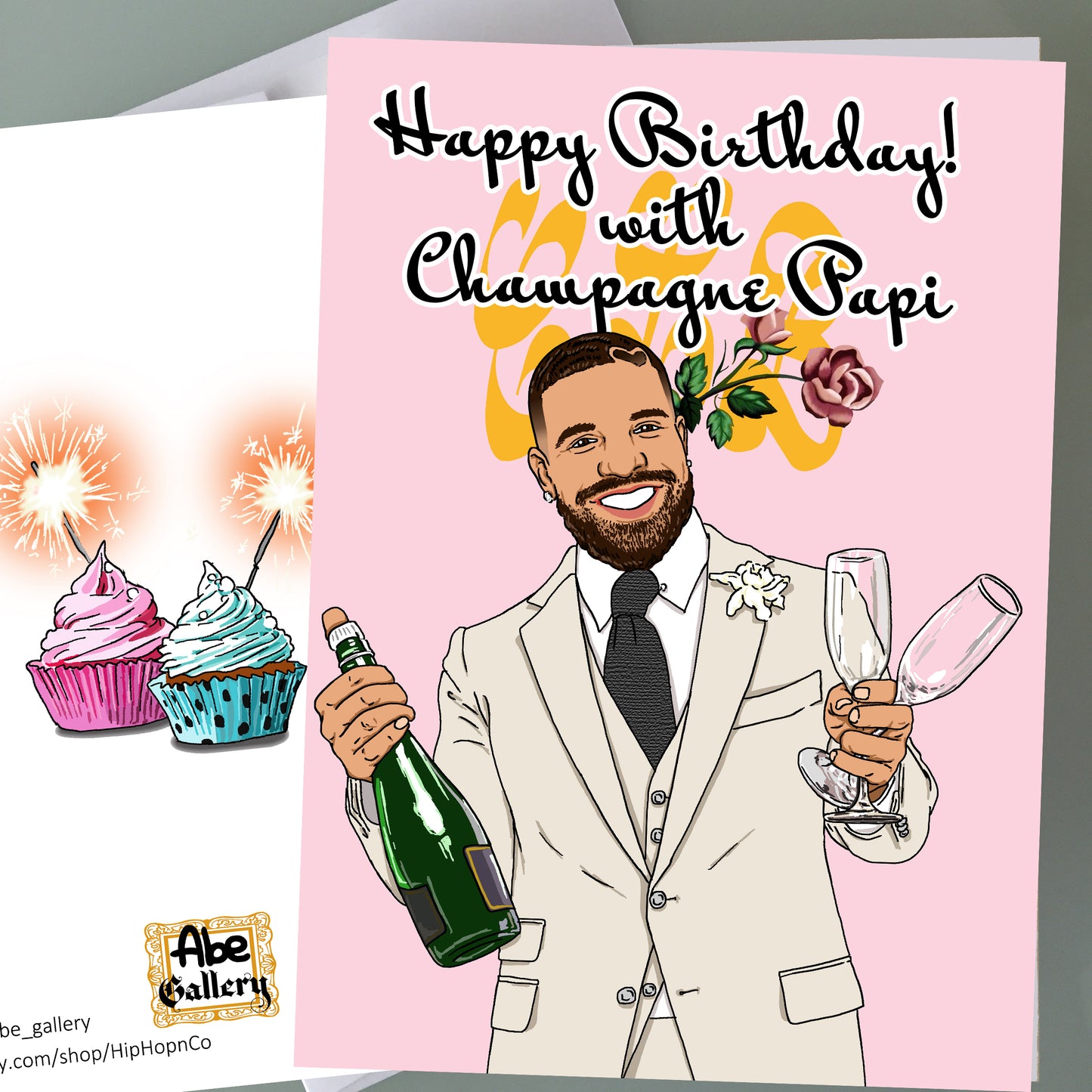 Drake Birthday Card - Champagne Papi