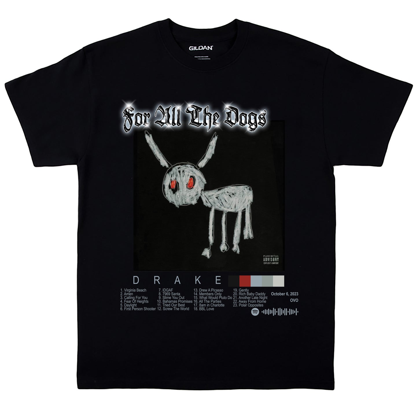 Drake Album Tee - For All The Dogs