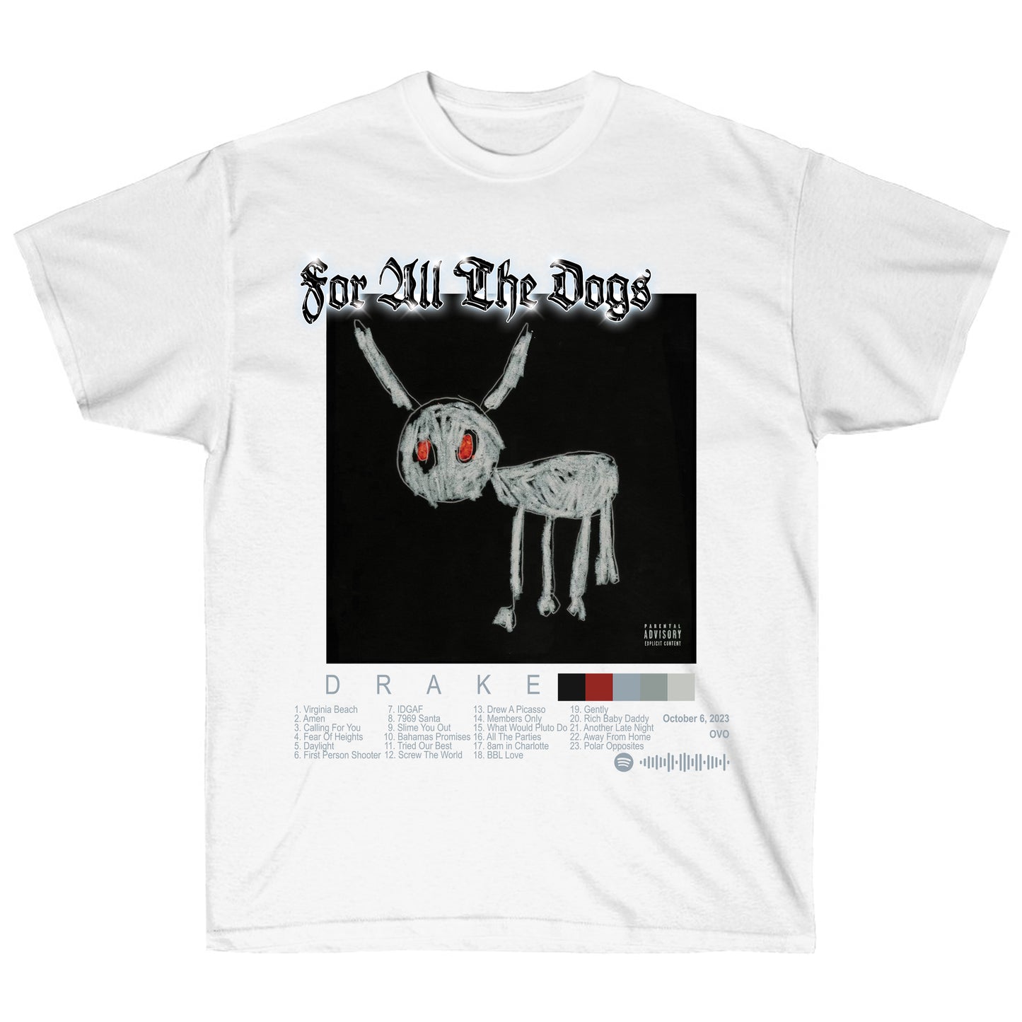 Drake Album Tee - For All The Dogs