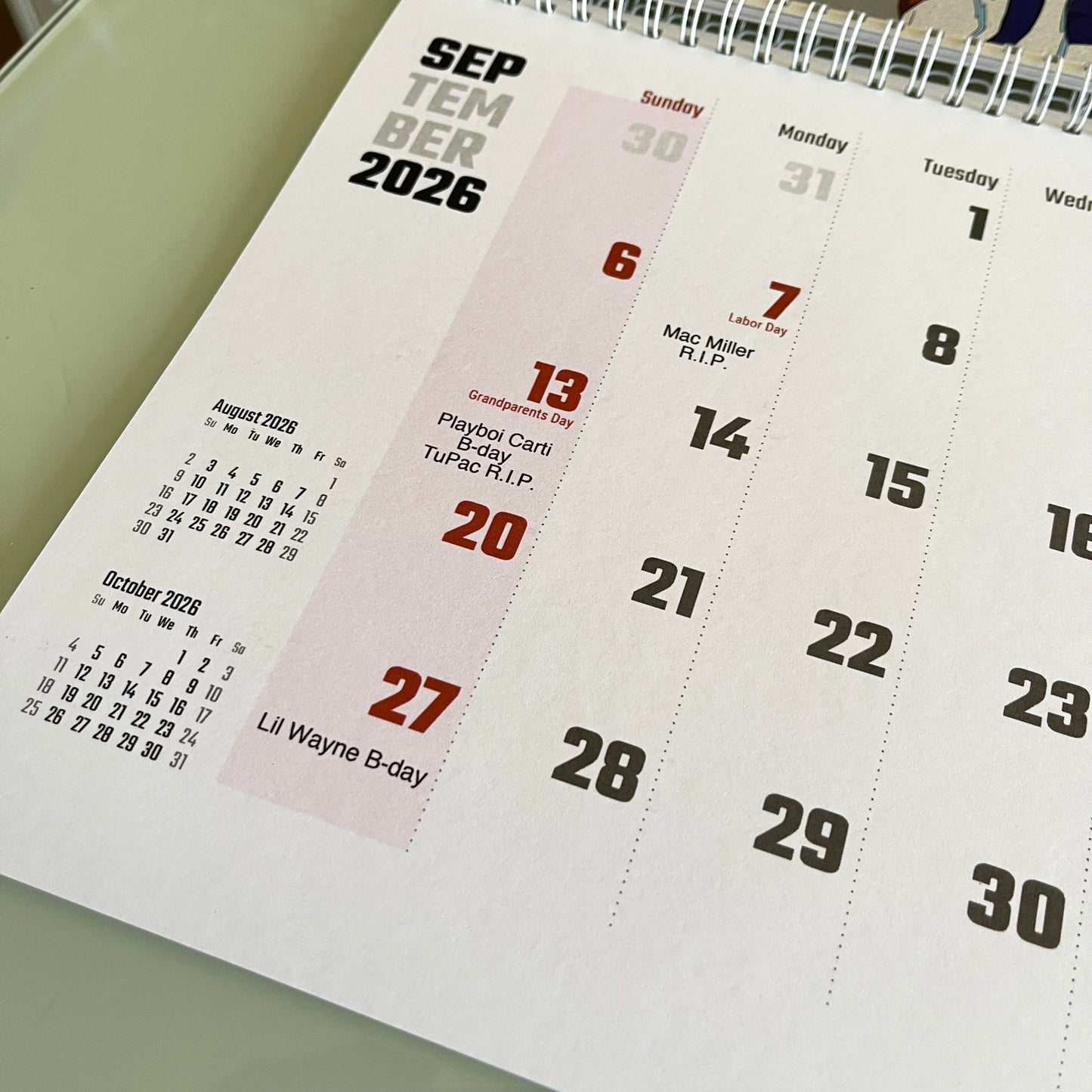 2026 Hip Hop Calendar - Abe Gallery