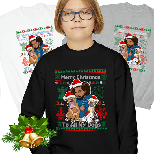 Drake Kid's Ugly Christmas Sweater - For All The Dogs