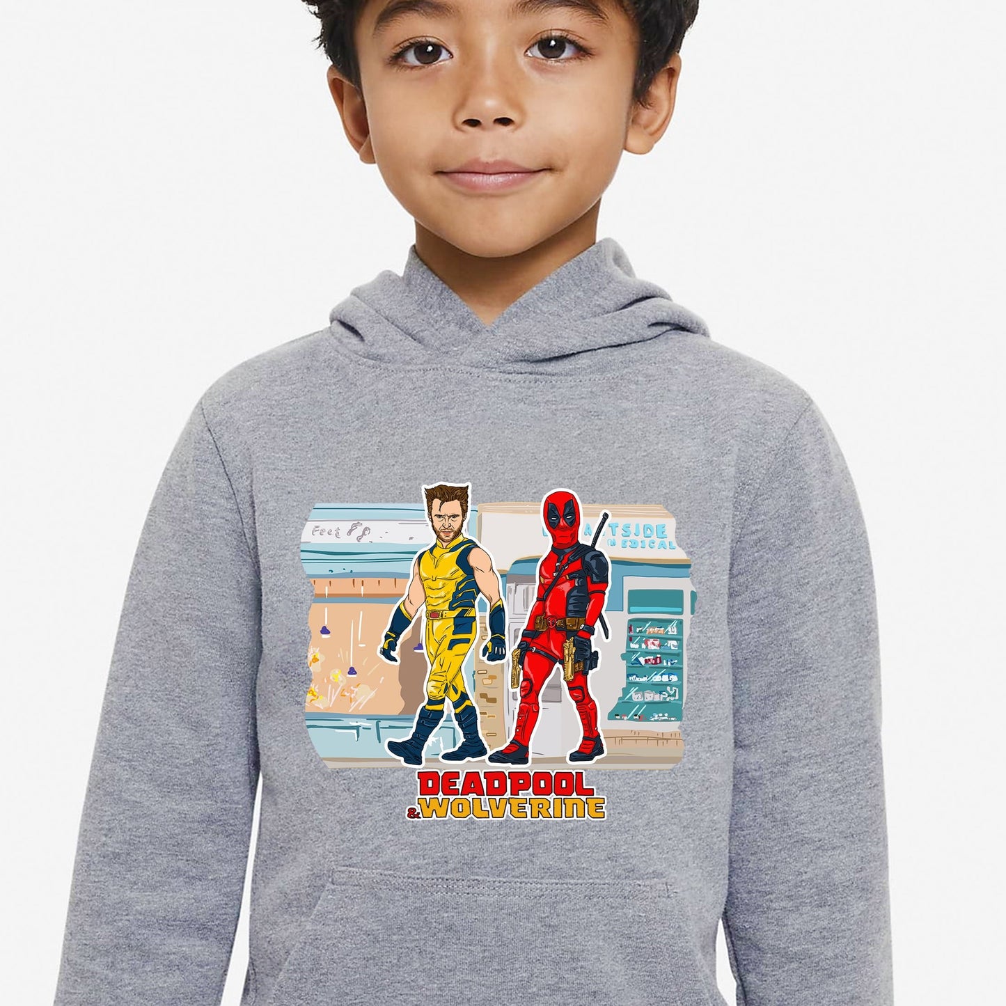 Deadpool & Wolverine Kid's Hoodie - Like A Prayer