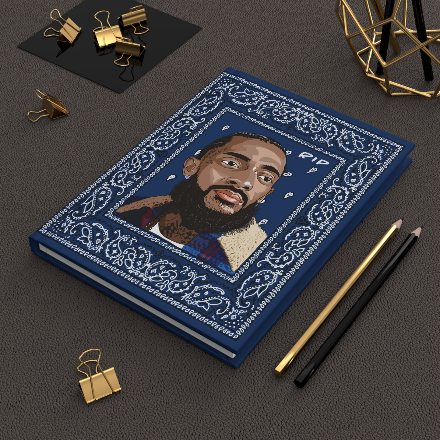 Nipsey Hussle Journal - Blue Bandana