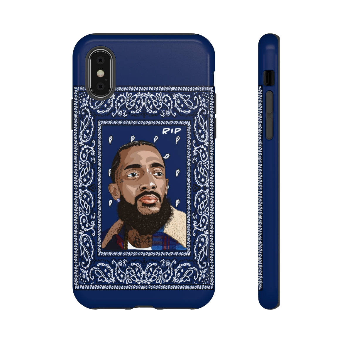 Nipsey Hussle iPhone Case - Blue Bandana