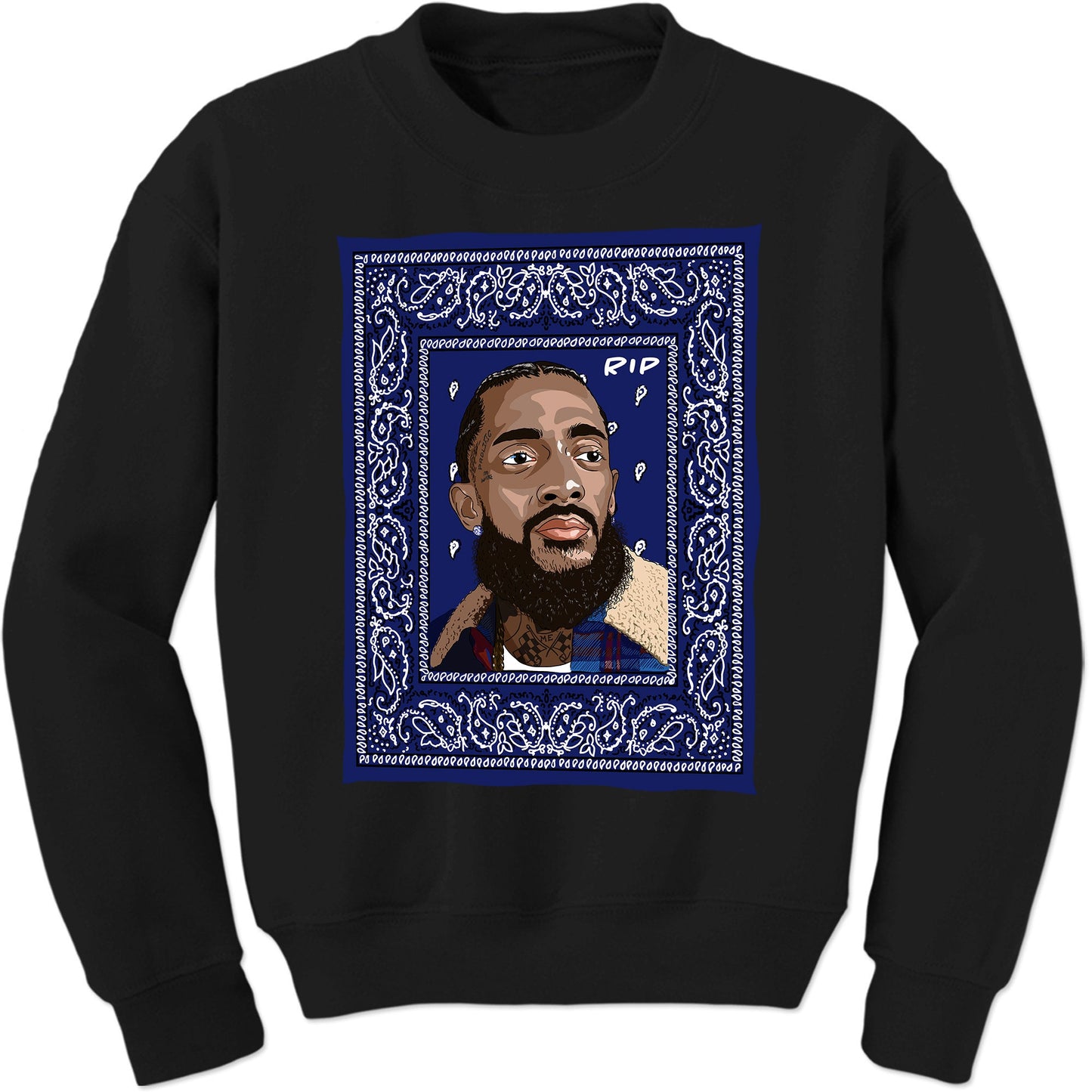 Nipsey Hussle Sweatshirt - Blue Bandana