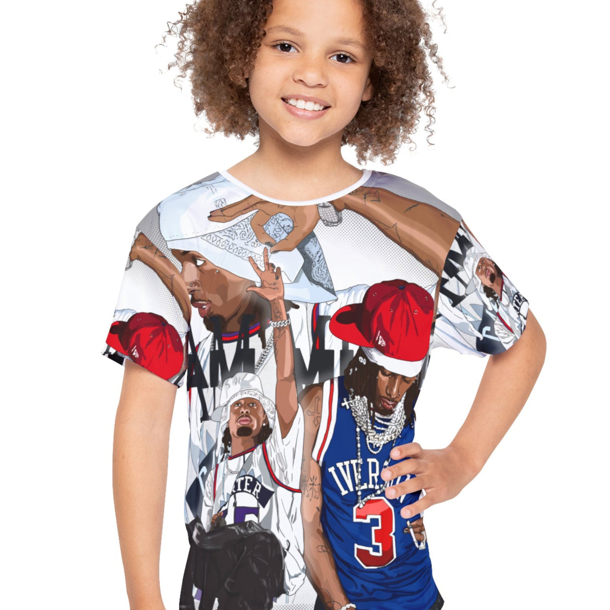 Playboi Carti Kid's Full Print T-Shirt - I Am Music