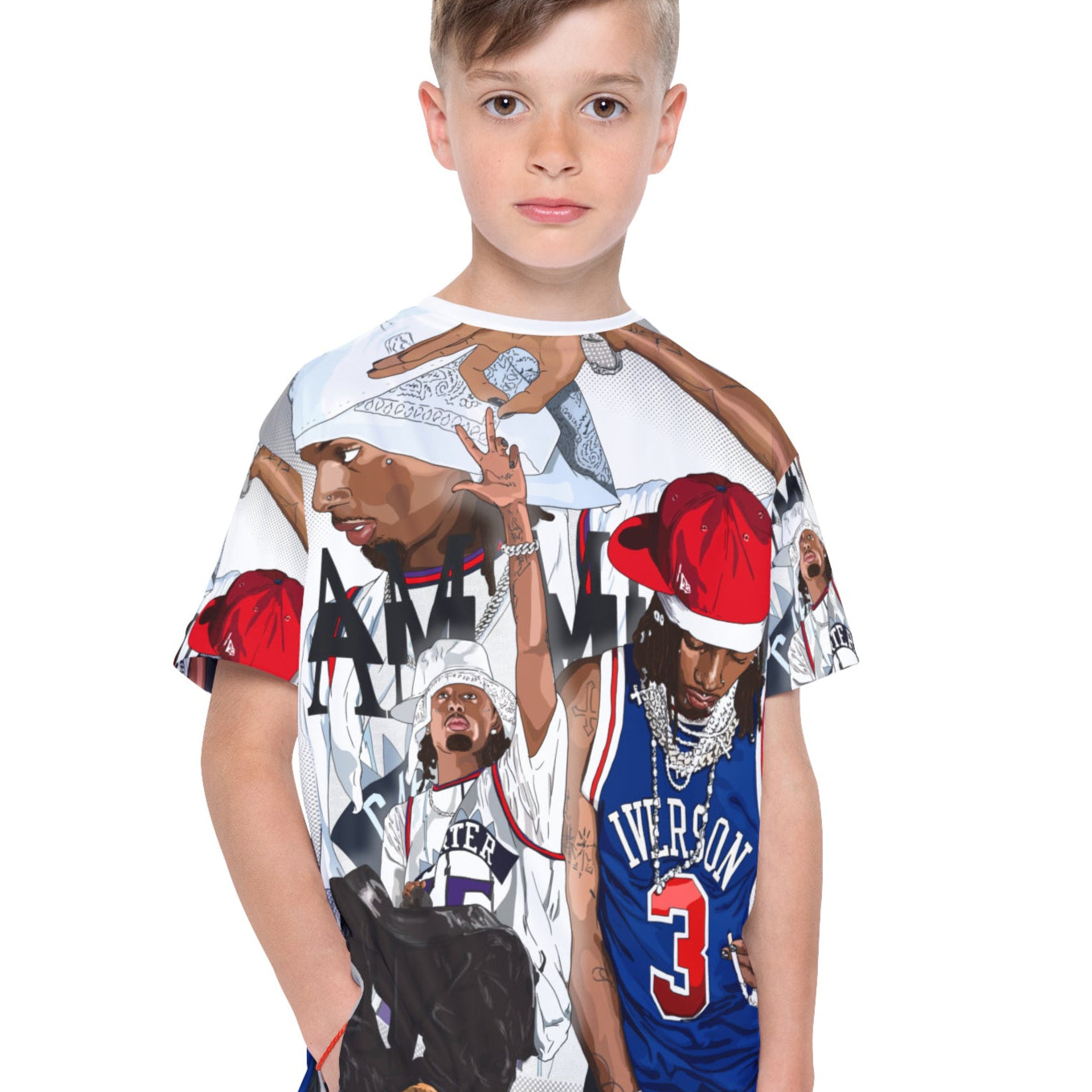 Playboi Carti Kid's Full Print T-Shirt - I Am Music