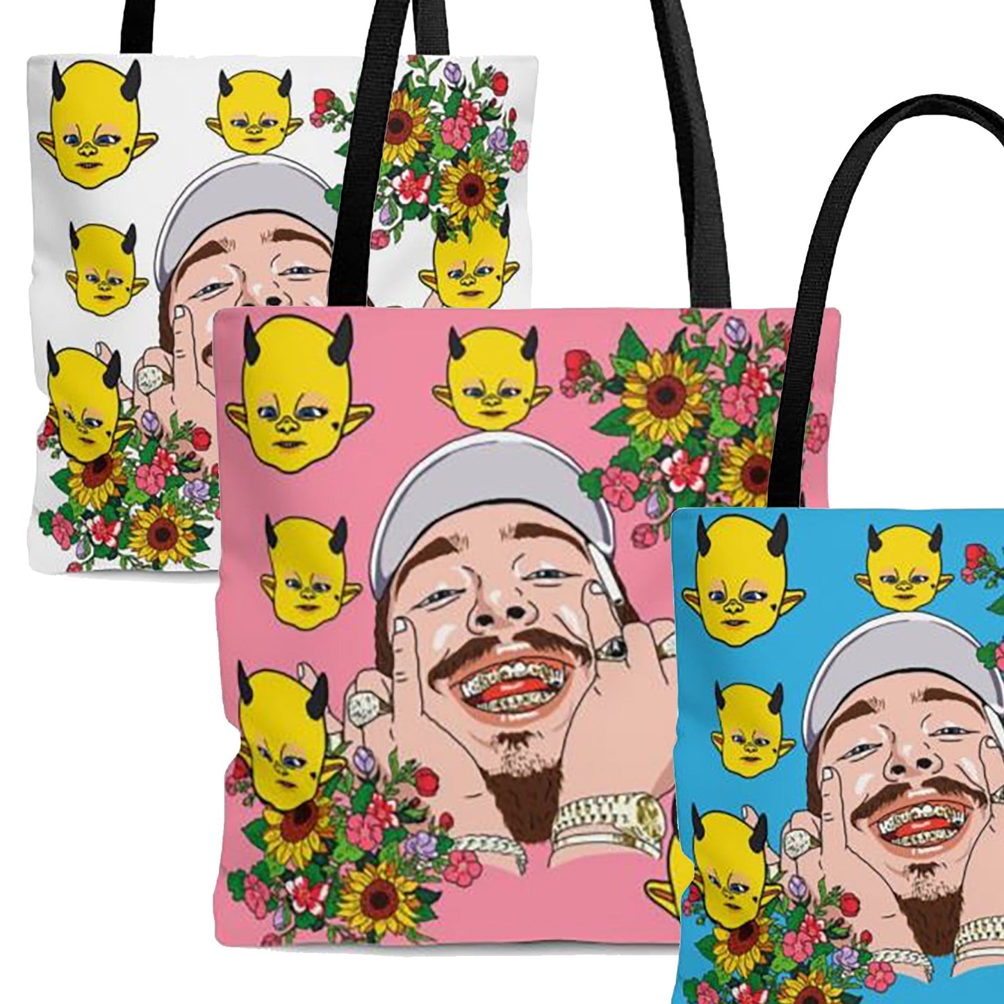 Post Malone Tote Bag - Sunflower