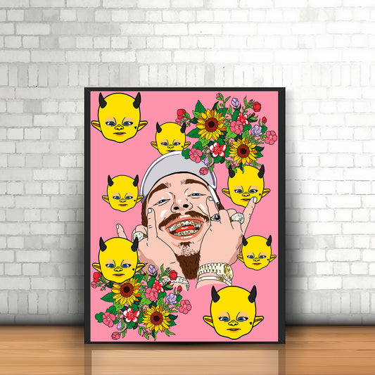 Post Malone Poster - Sunflower