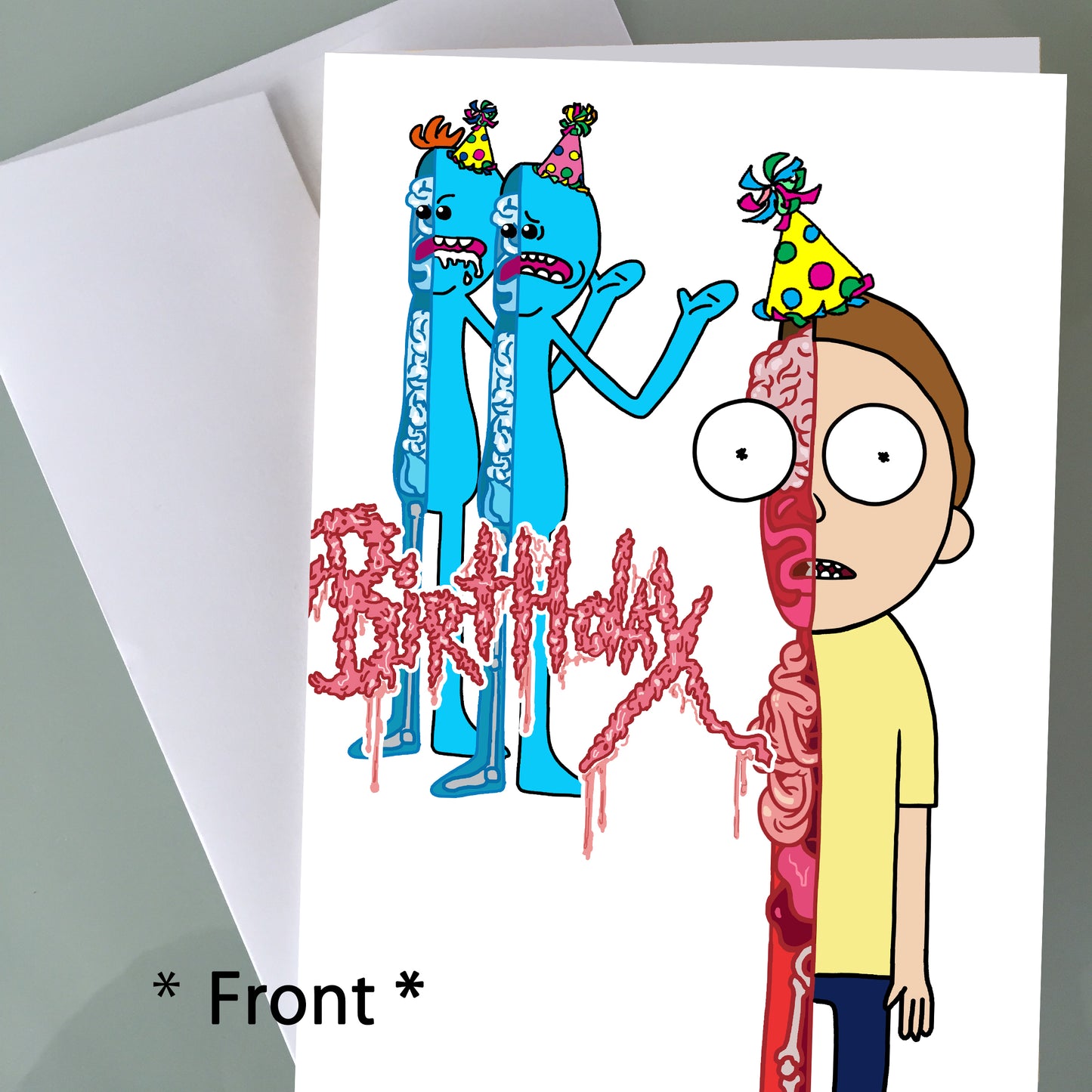 Rick and Morty Birthday Card - Organs