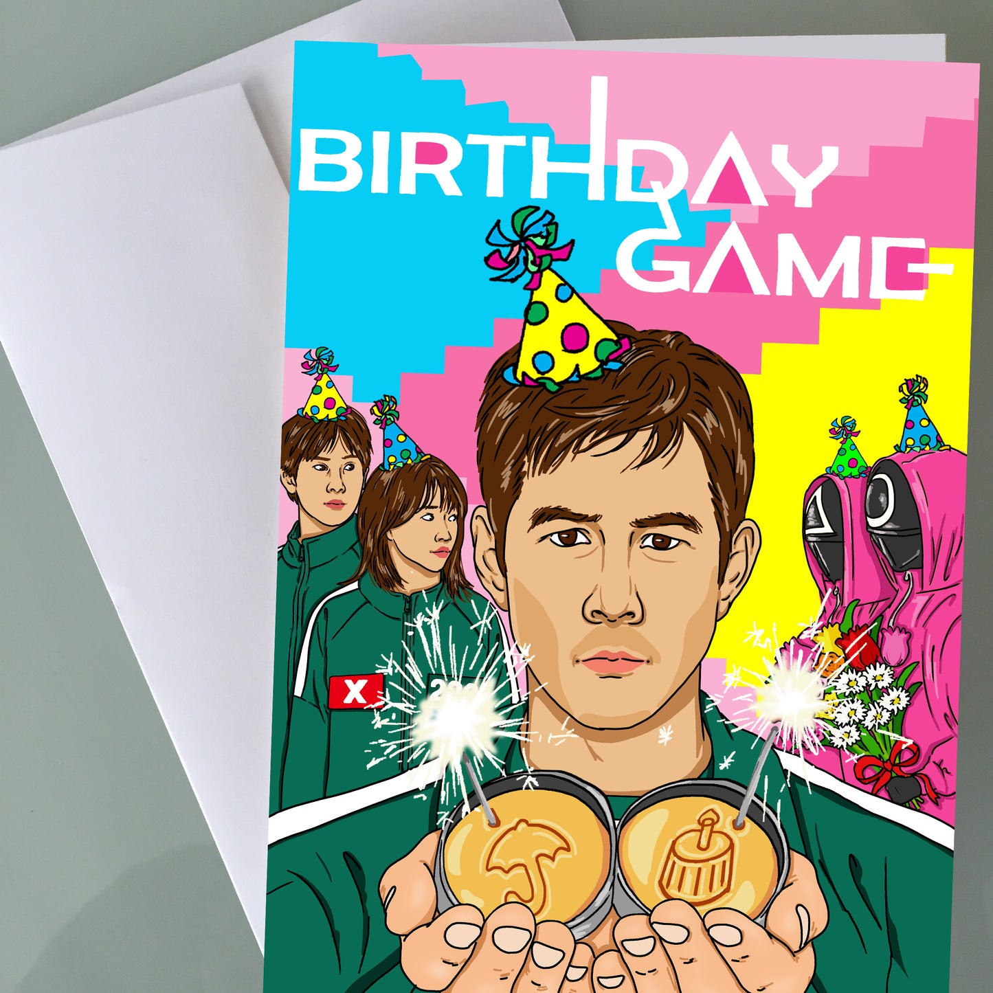 Squid Game Birthday Card - Player 456