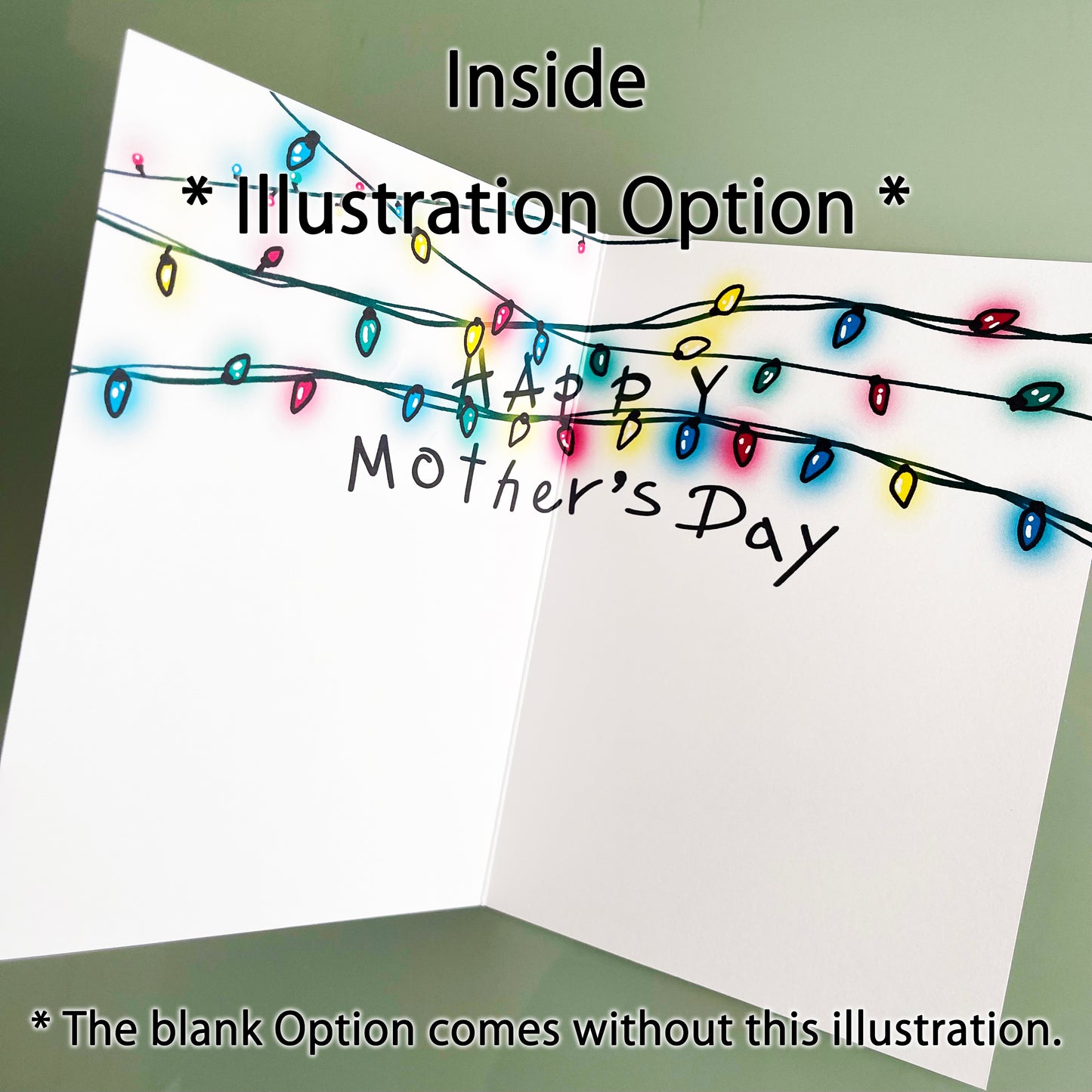 Stranger Things Mother's Day Card - Hearts