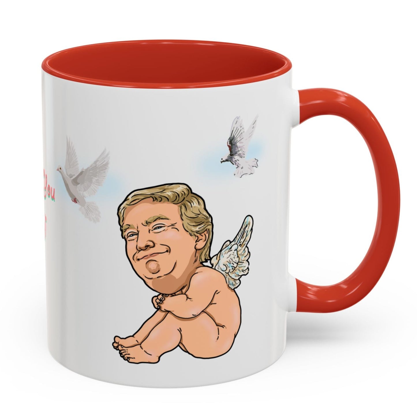 Donald Trump, Elon Musk Valentine's Coffee Mug - Cupids