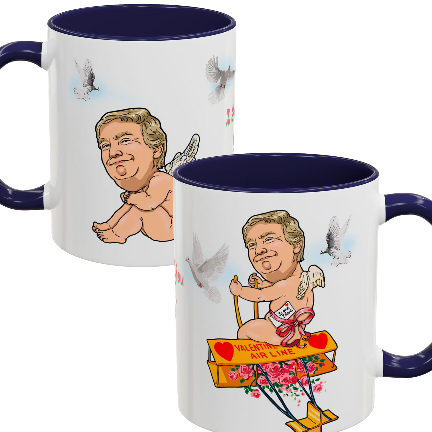 Donald Trump Valentine's Coffee Mug - Cupid