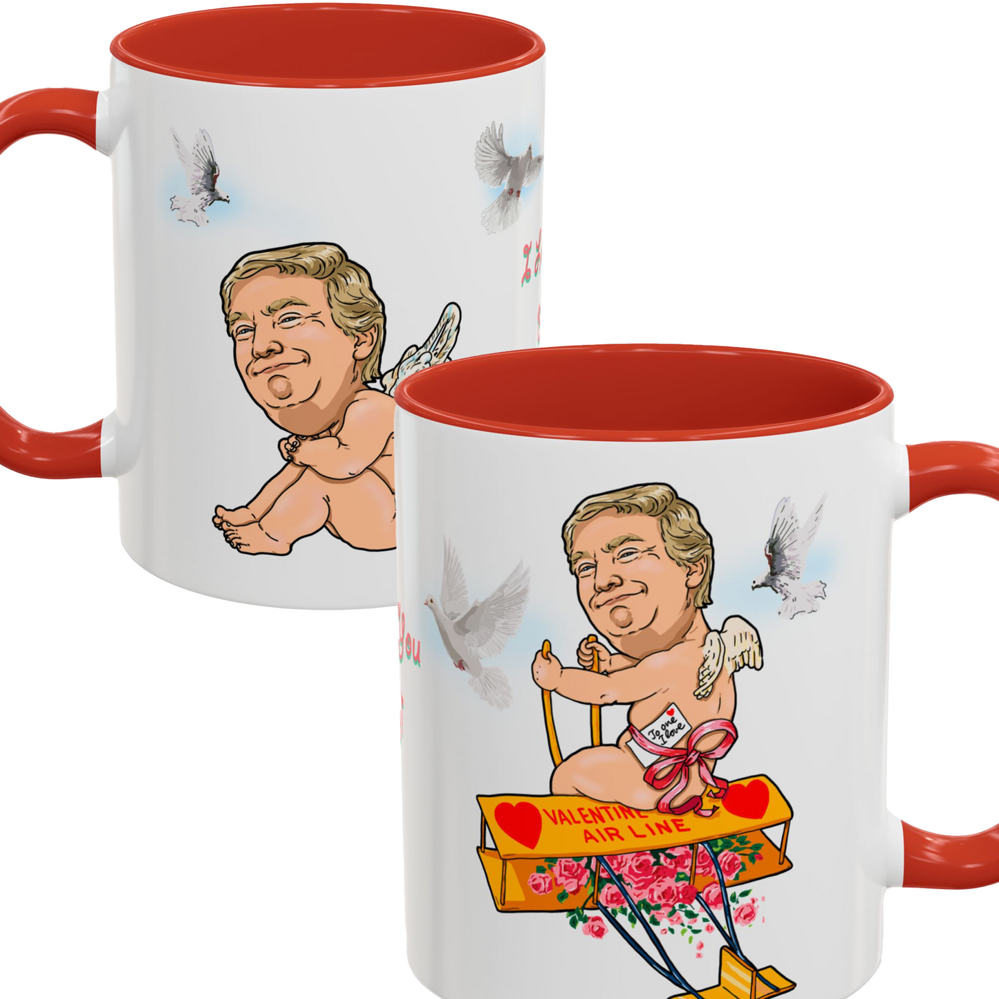 Donald Trump Valentine's Coffee Mug - Cupid