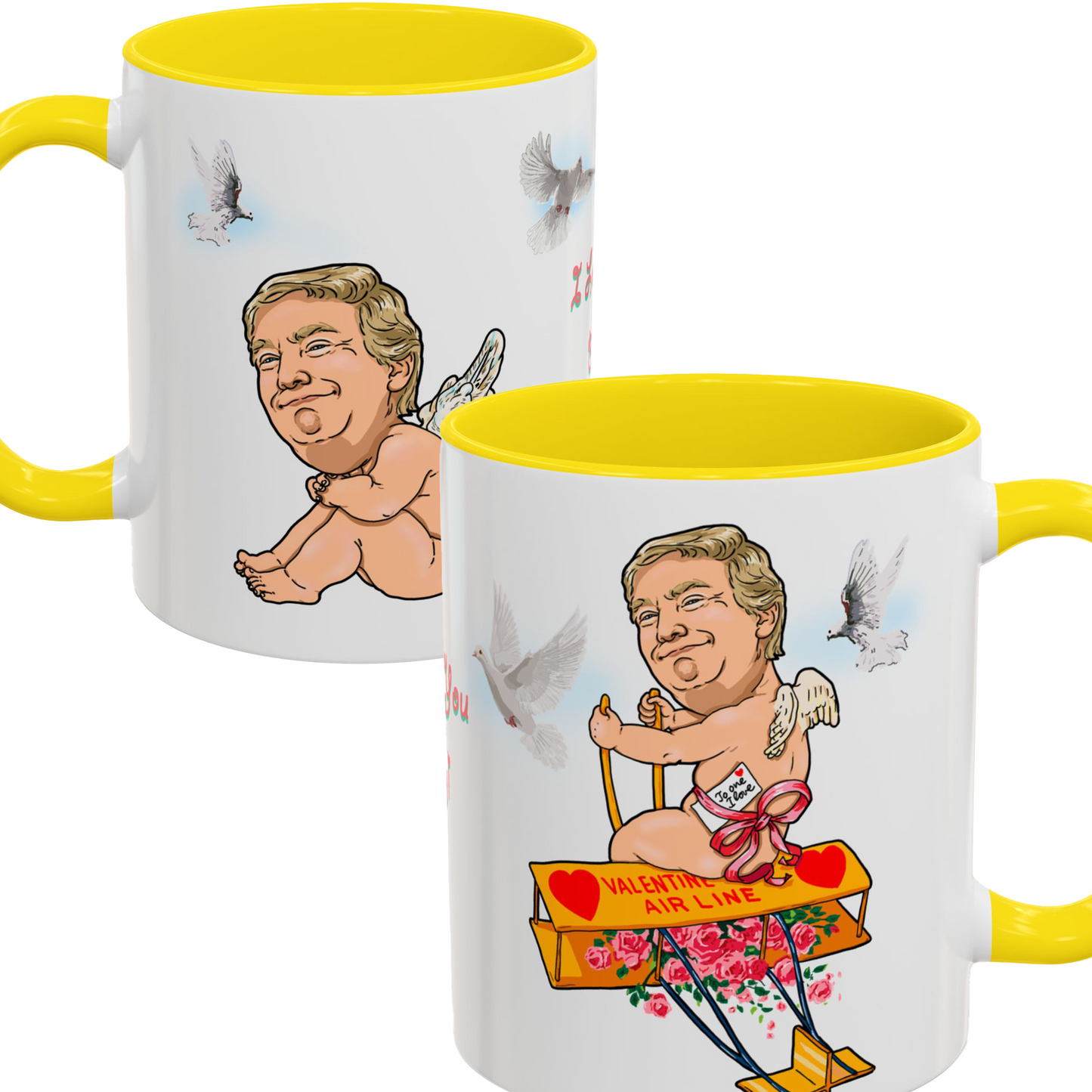 Donald Trump Valentine's Coffee Mug - Cupid