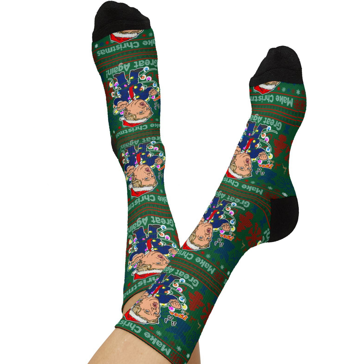 Donald Trump Christmas Socks - Dancing