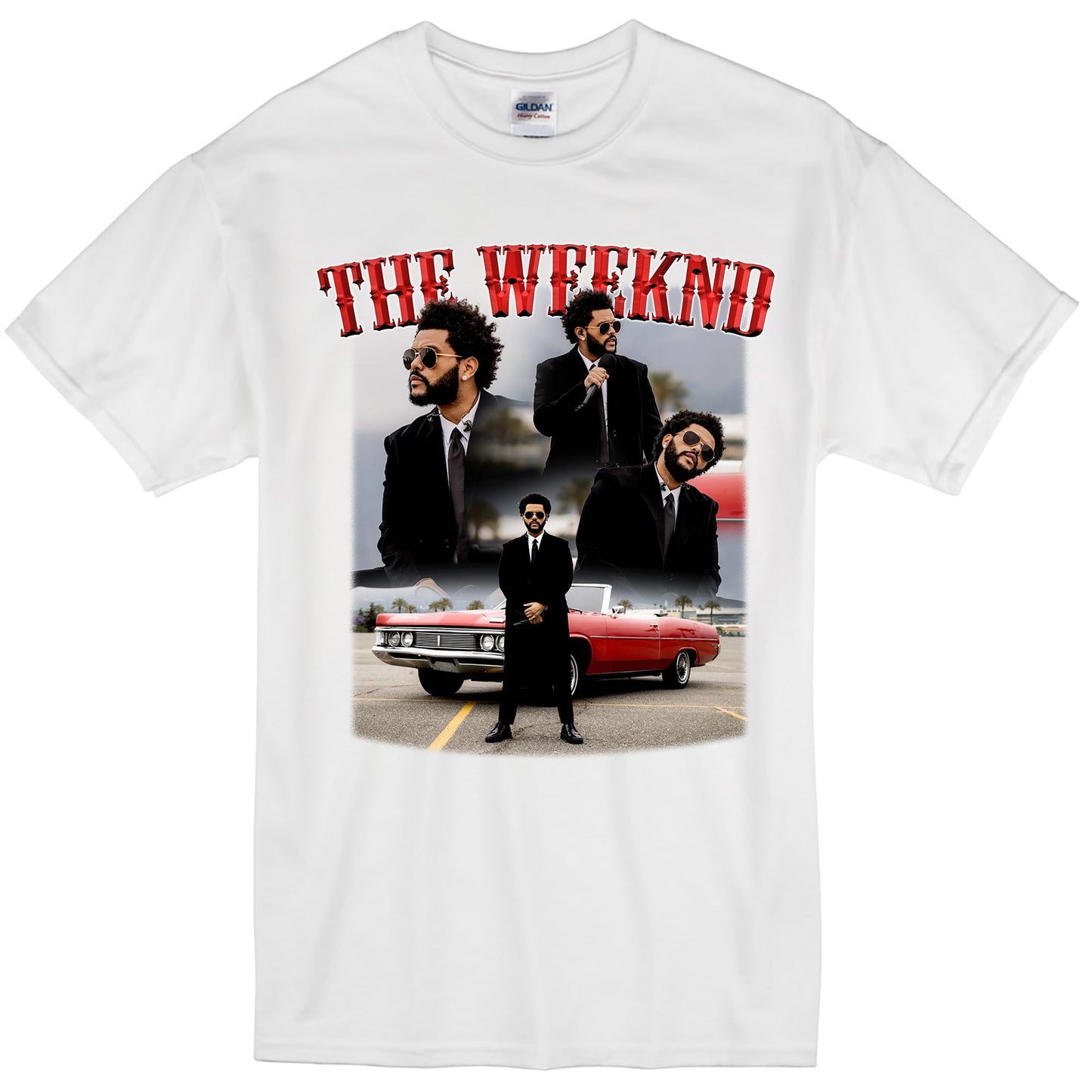 The Weeknd Vintage Tee - Candy Red