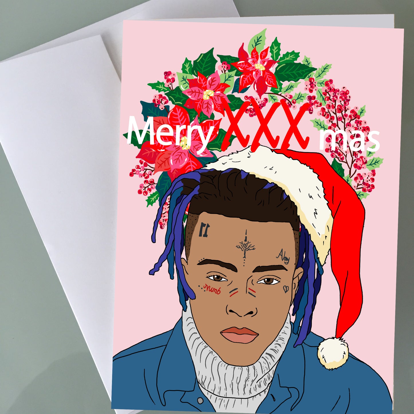 XXXTentacion Christmas Card - Merry XXX'Mas