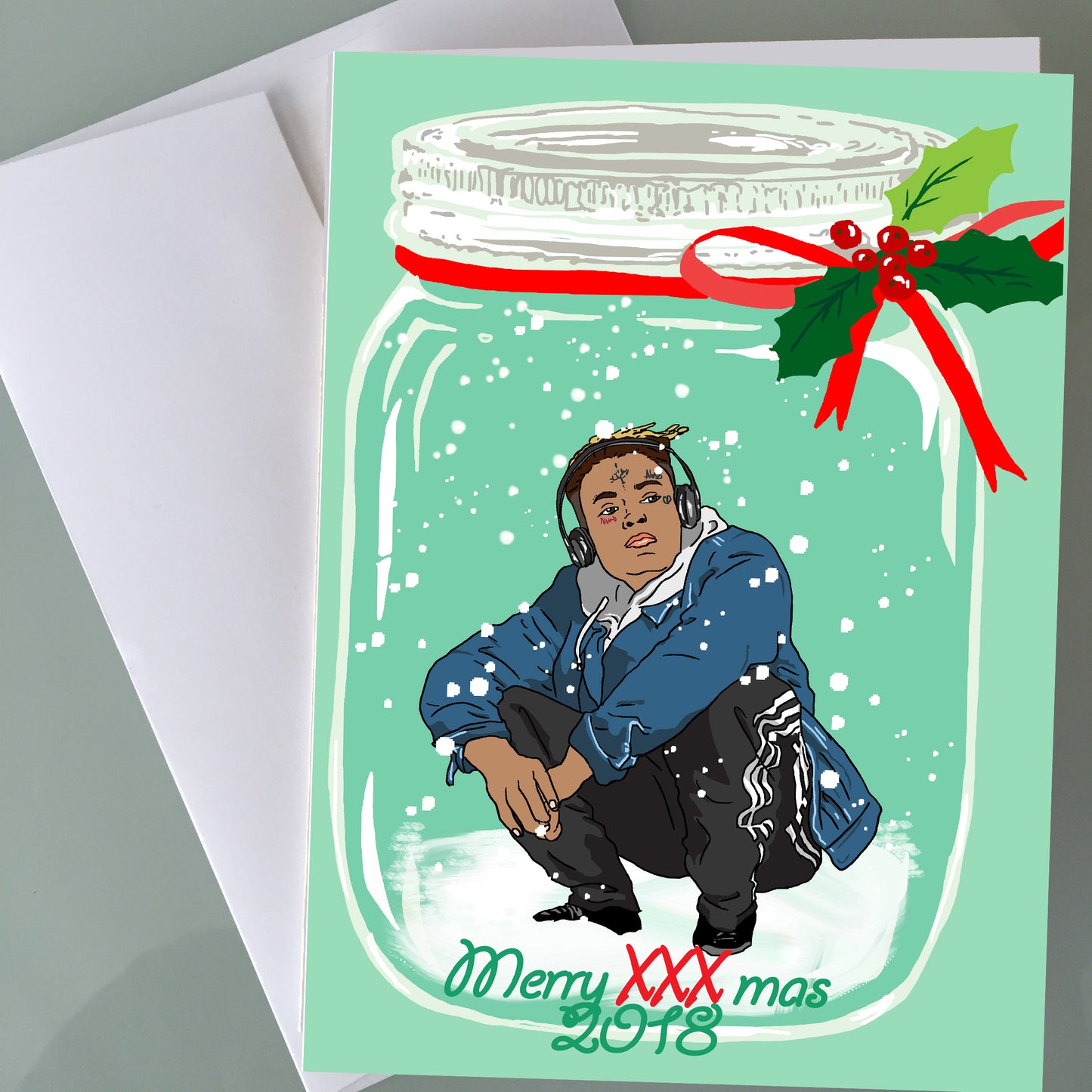 XXXTentacion Christmas Card - Moonlight