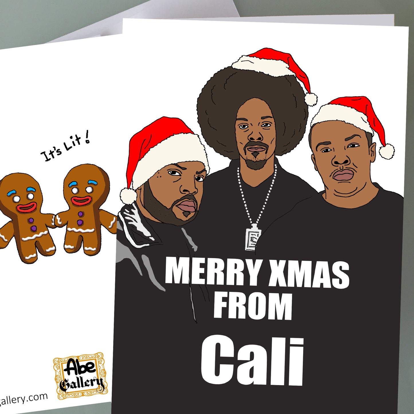 Snoop Dogg, Dr. Dre & Ice Cube Christmas Card - From Cali