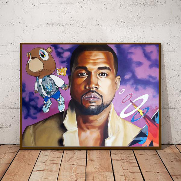 Kanye West Poster! Graduation Painting Hip Hop Art Rap Hypebeast