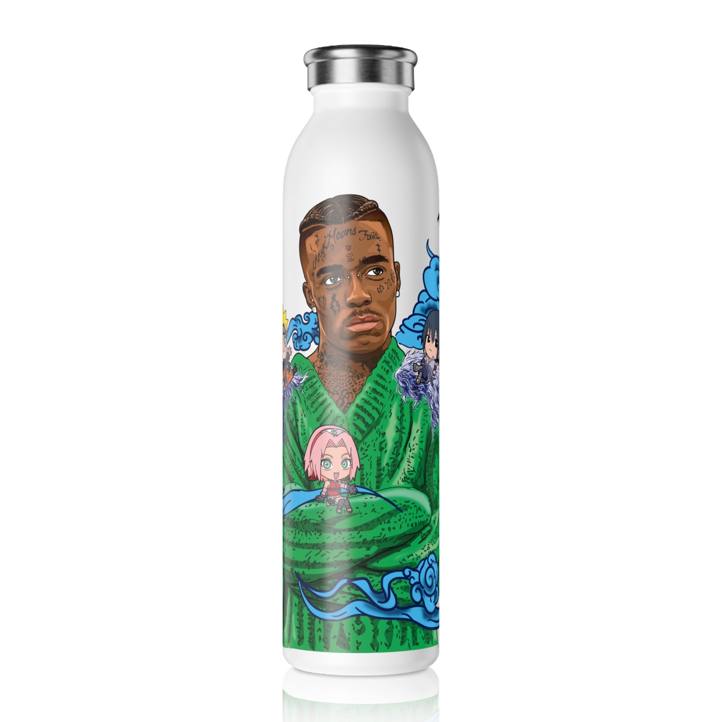 Lil Uzi Vert, Naruto Slim Water Bottle - Baby Pluto