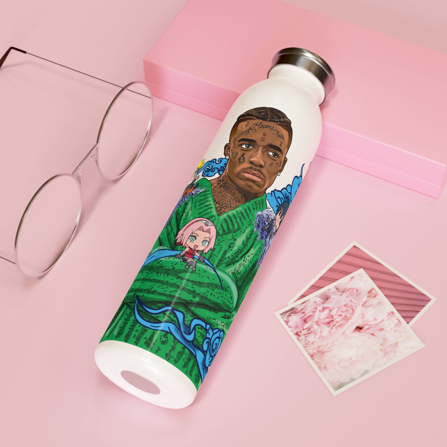 Lil Uzi Vert, Naruto Slim Water Bottle - Baby Pluto