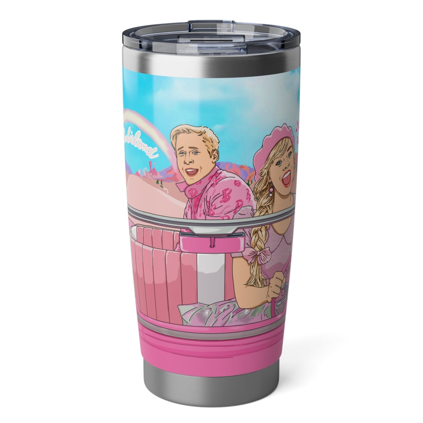 Barbie & Ken Tumbler - Pink Corvette