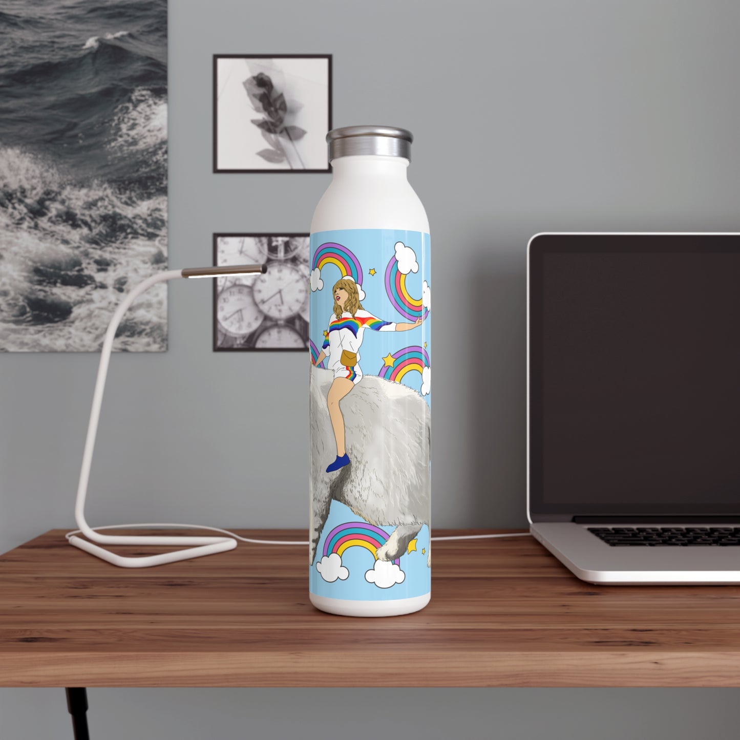 Taylor Slim Water Bottle - Caticorn