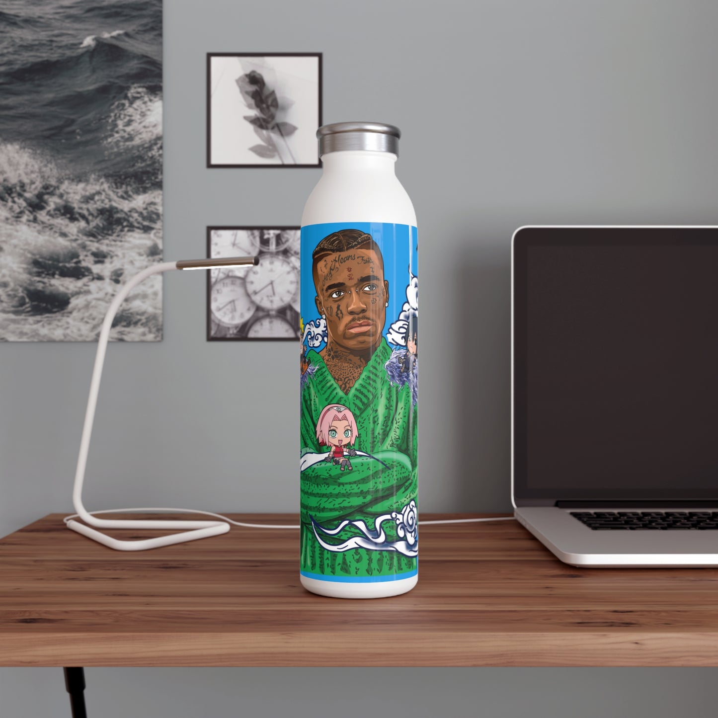 Lil Uzi Vert, Naruto Slim Water Bottle - Baby Pluto