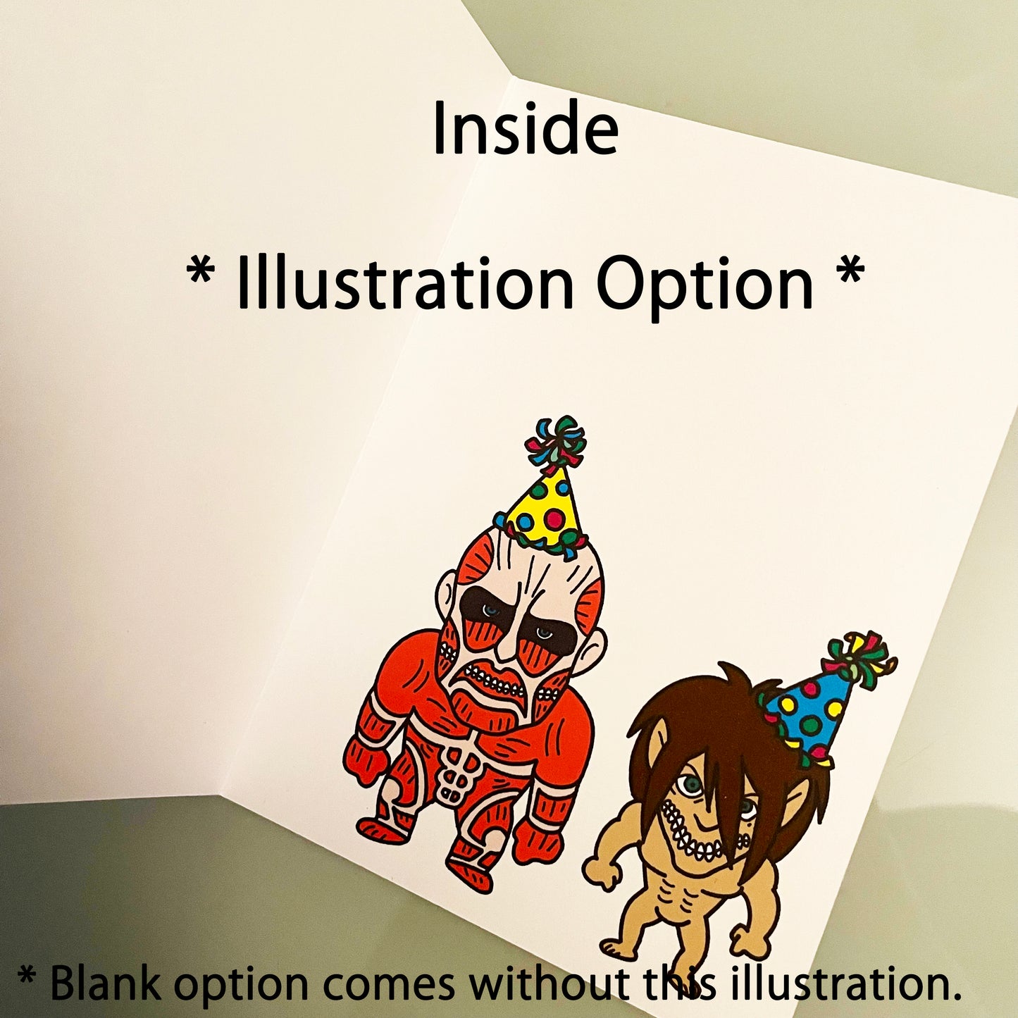 Attack on Titan Birthday Card - Colossal