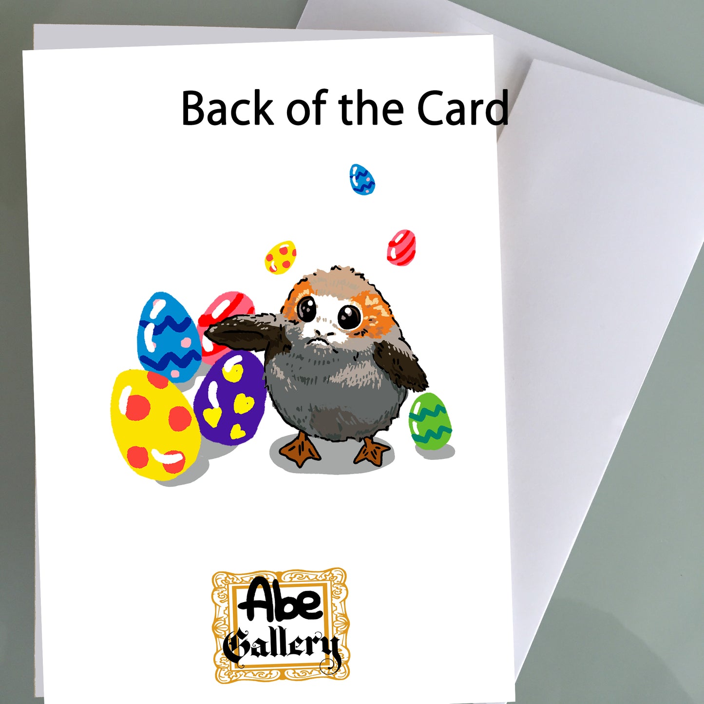 Baby Yoda Easter Card - Bunny Yoda
