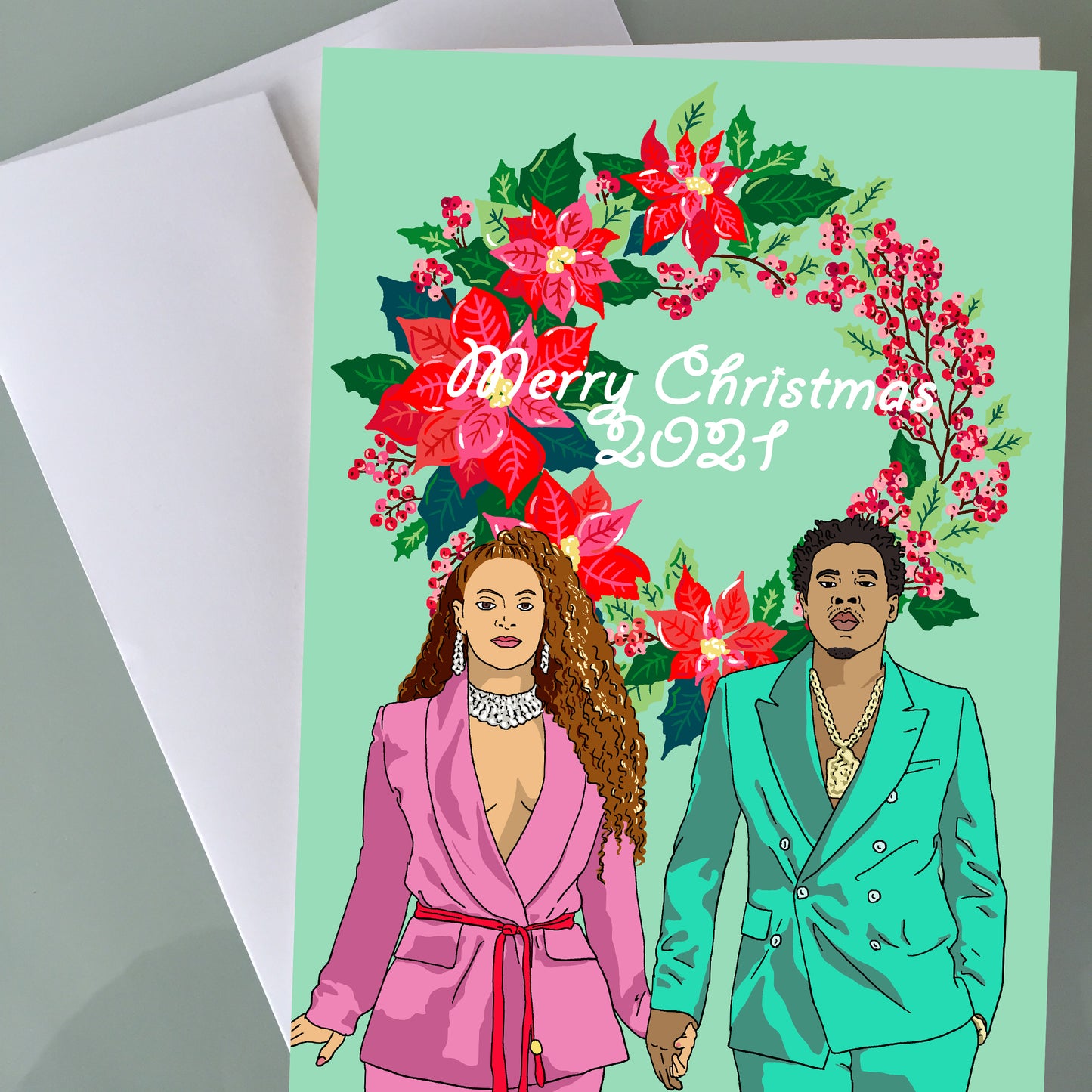 Jay-Z, Beyonce Christmas Card - Apesh*t