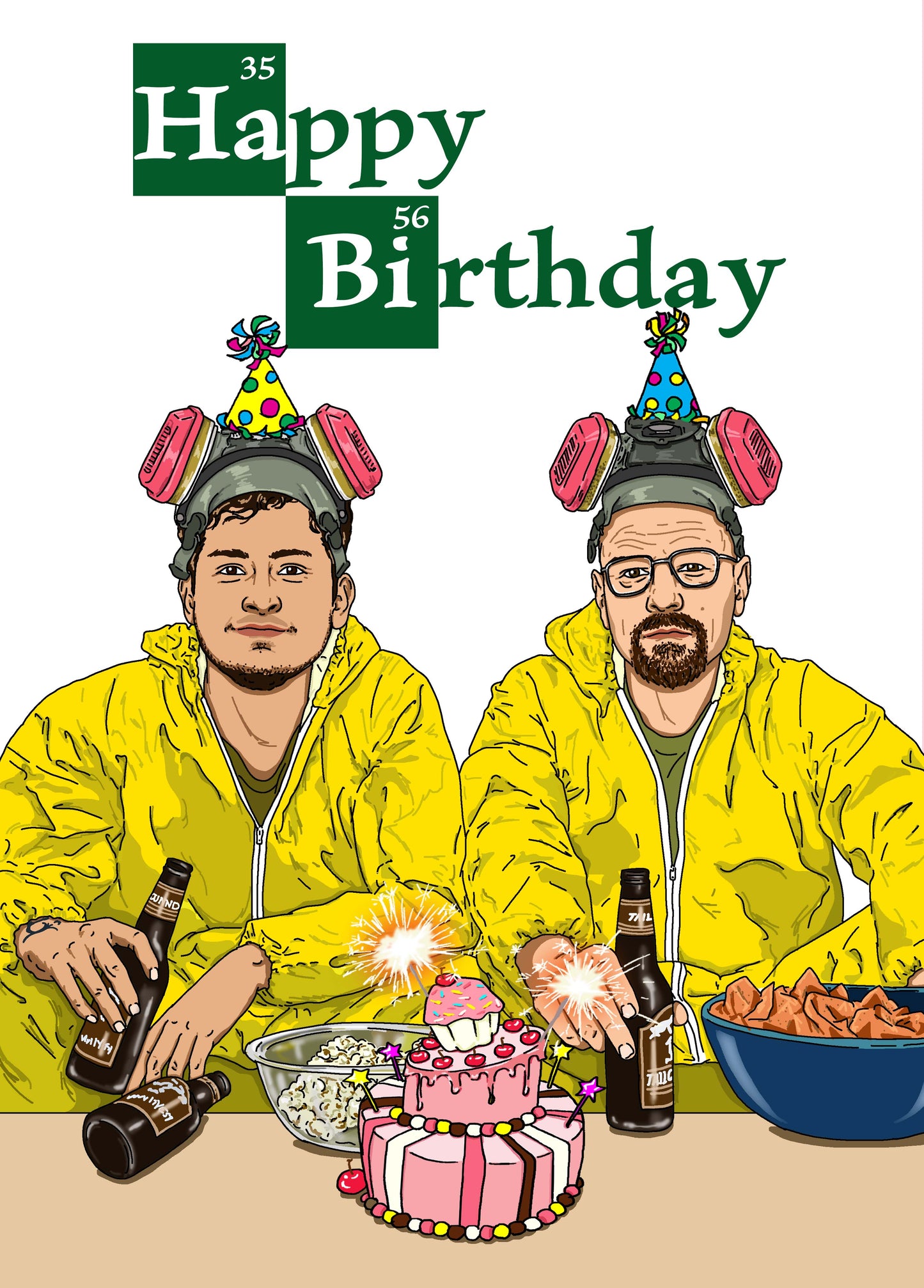 Custom Breaking Bad Birthday Card - Cold Ones