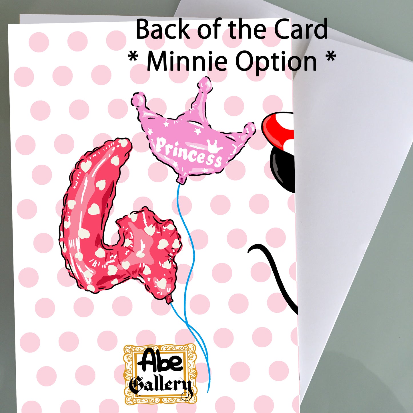 Custom Diseny Birthday Card - Prince & Princess