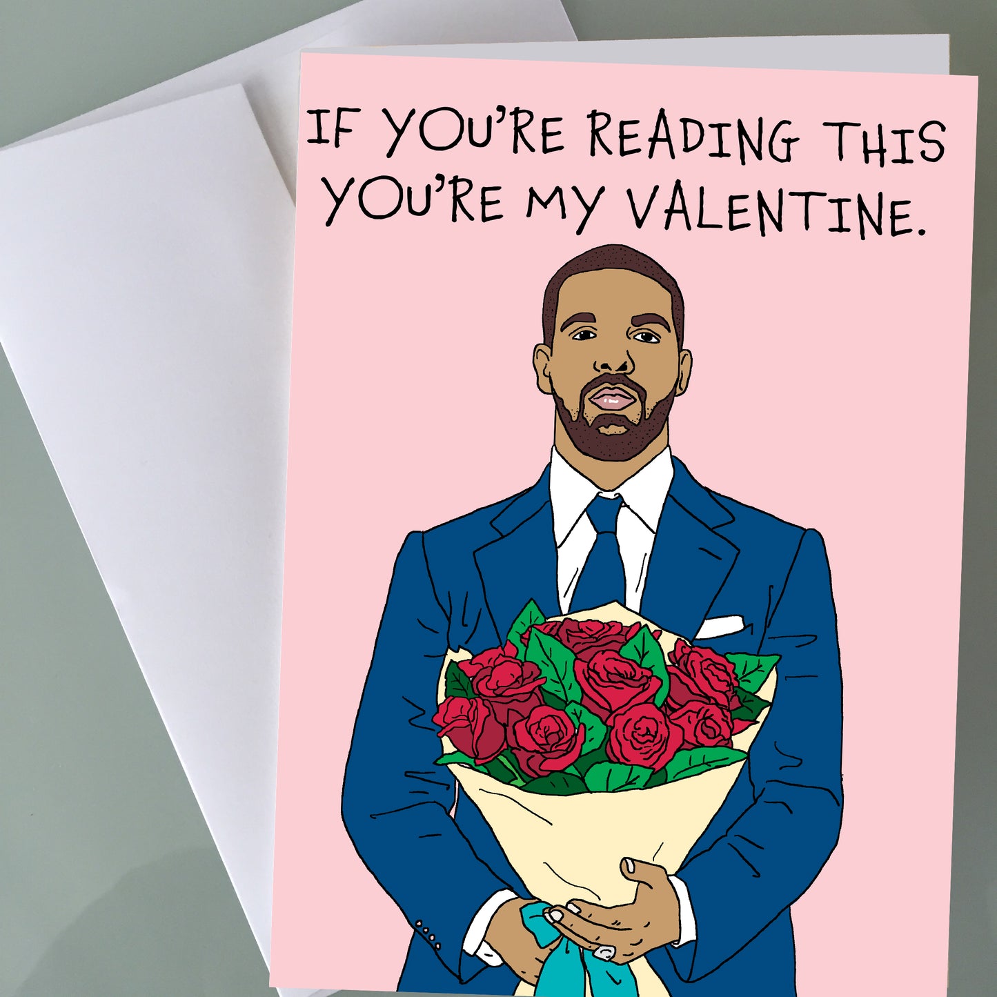 Drake Valentine's Day Card - Bouquet