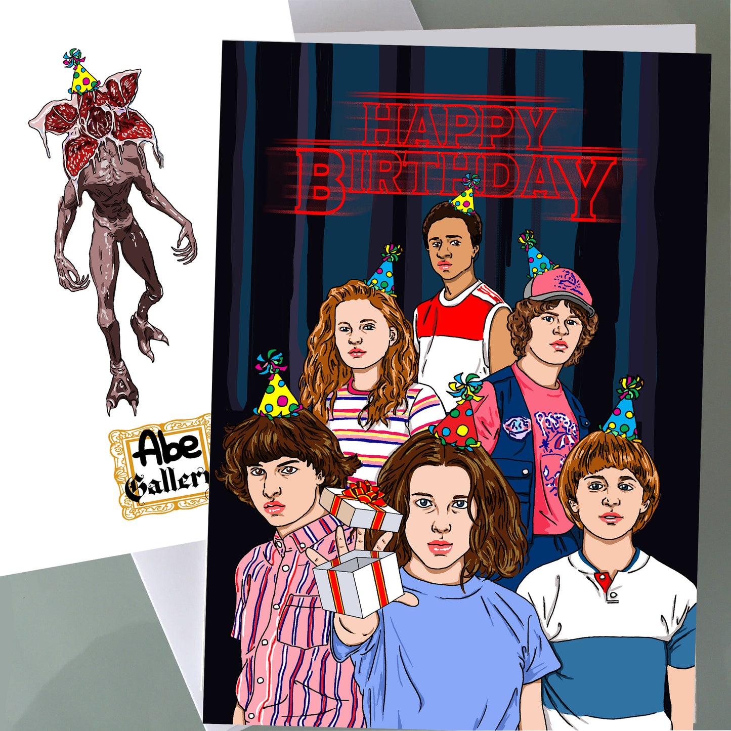 Stranger Things Birthday Card - The Crew