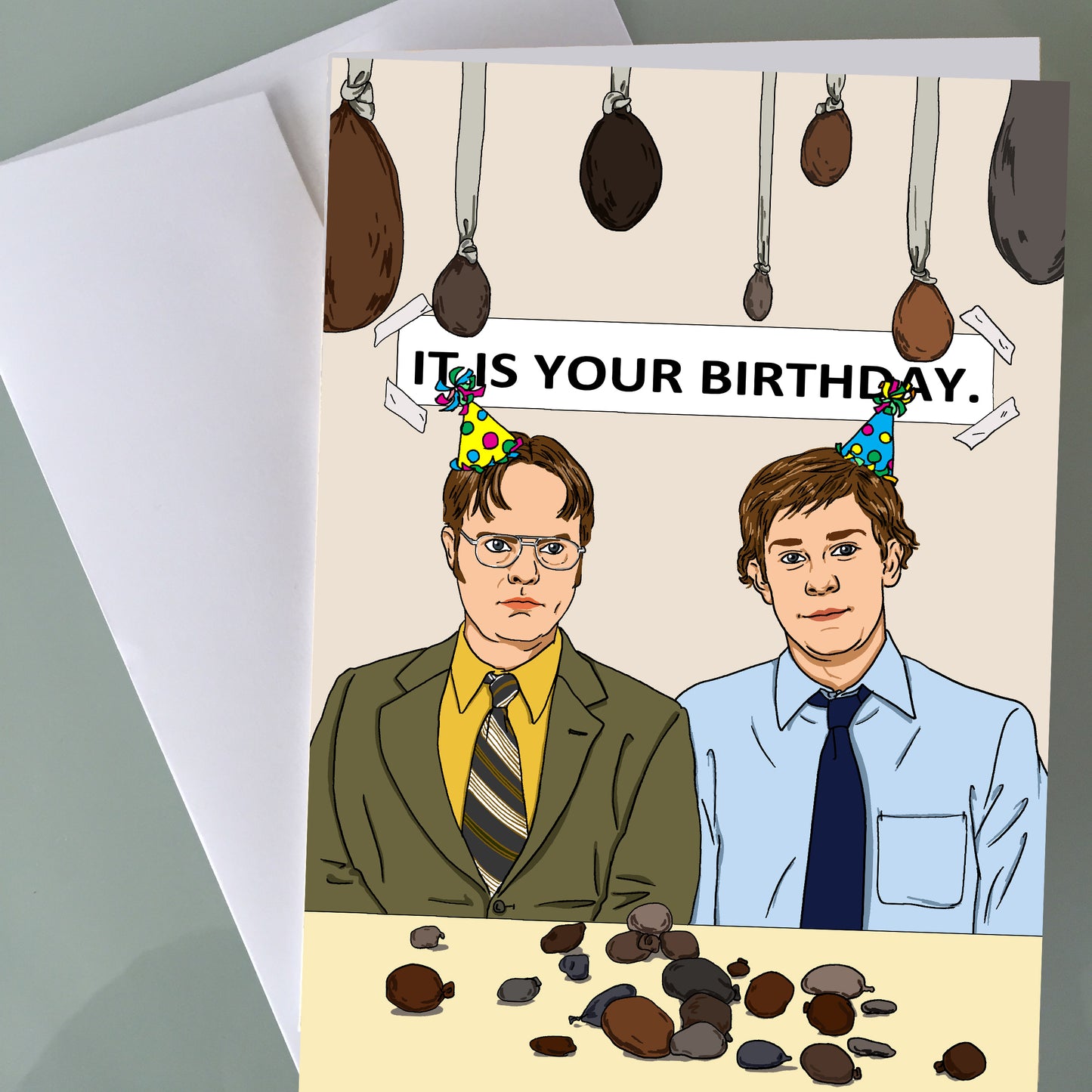 The Office Birthday Card - Dwight & Jim