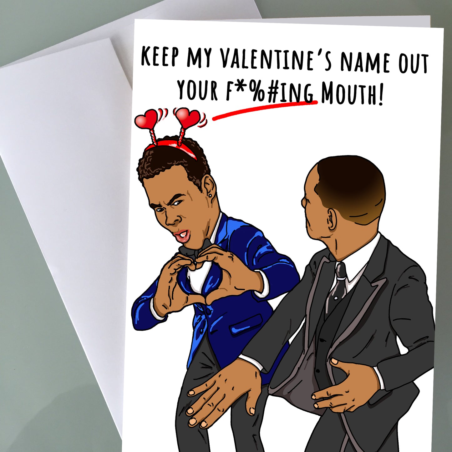 Will Smith, Chris Rock Valentine's Day Card - Oscars