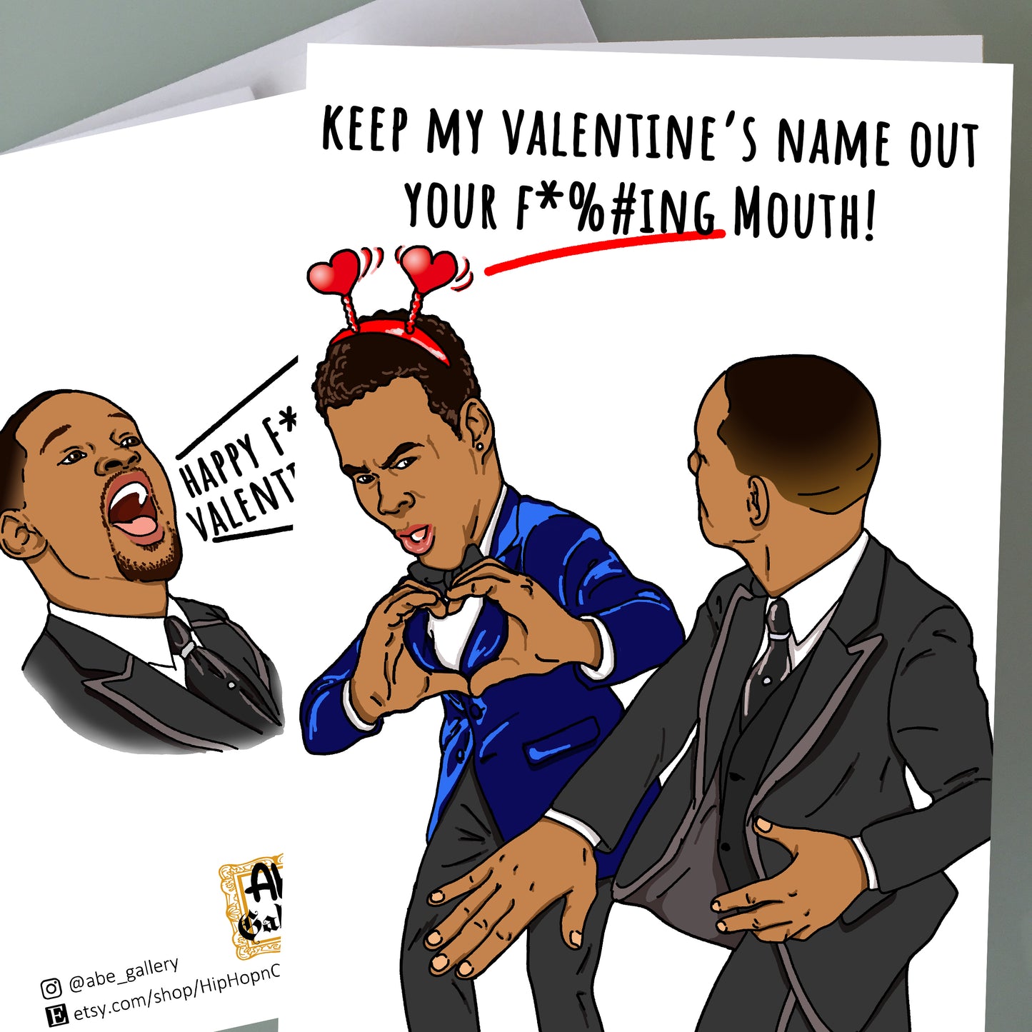 Will Smith, Chris Rock Valentine's Day Card - Oscars